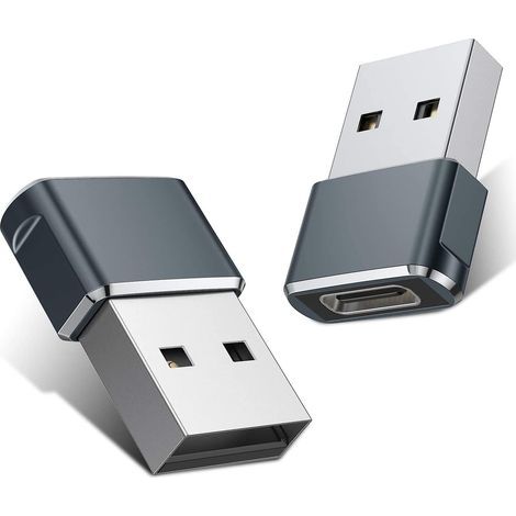 2er-pack Usb-zu-usb-c-adapter, Usb-c-buchse Zu Usb-a-stecker-konverter Für Apple Watch Ultra, Iwatch 7, 8 Und Se, Iphone 14, 13, 12, 11 Plus Und Pro Max