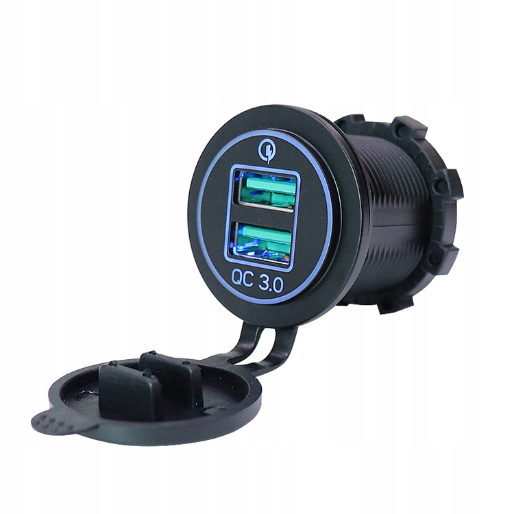 2xa Qc 3.0 Usb-ladegerät Für Integriertes 36w Schnellladen (blau)