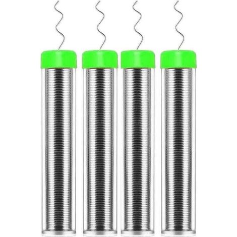 4er-pack Lötzinnspule, 0,8 Mm, Kolophoniumkern, Bleifreies Lötflussmittel, Löten Für Elektrische Lötkomponenten, Reparatur Und Heimwerken