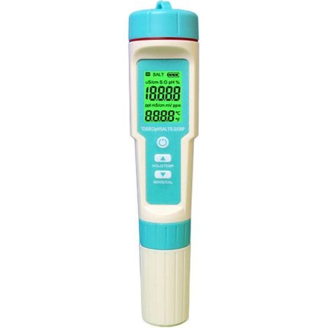 7-in-1-ph-messgerät Mit Tds Ec-salinitätstemperatur, Hochpräziser Multifunktionstester, Wasserdicht, Automatisch, Multifunktional, Orp, Negatives Potenzial, Ph-messgerät, Qualitätsteststift