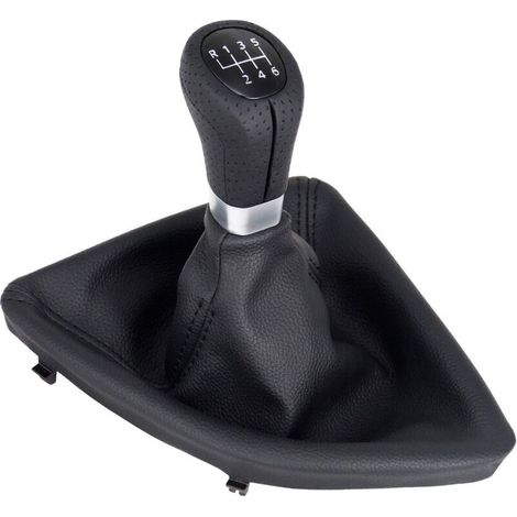 A277-1 Schaltknauf Aus Schwarzem Perforiertem Leder, 6 Gänge, Kompatibel Mit Bmw 1er E81 E82 E87 E88, Ersatz-plug-play-knopf