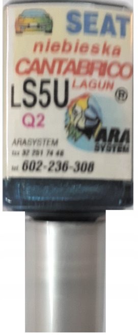 Seat Ls5u Q2 Cantabrico Autolackkratzerreparatur 10 Ml Arasystem
