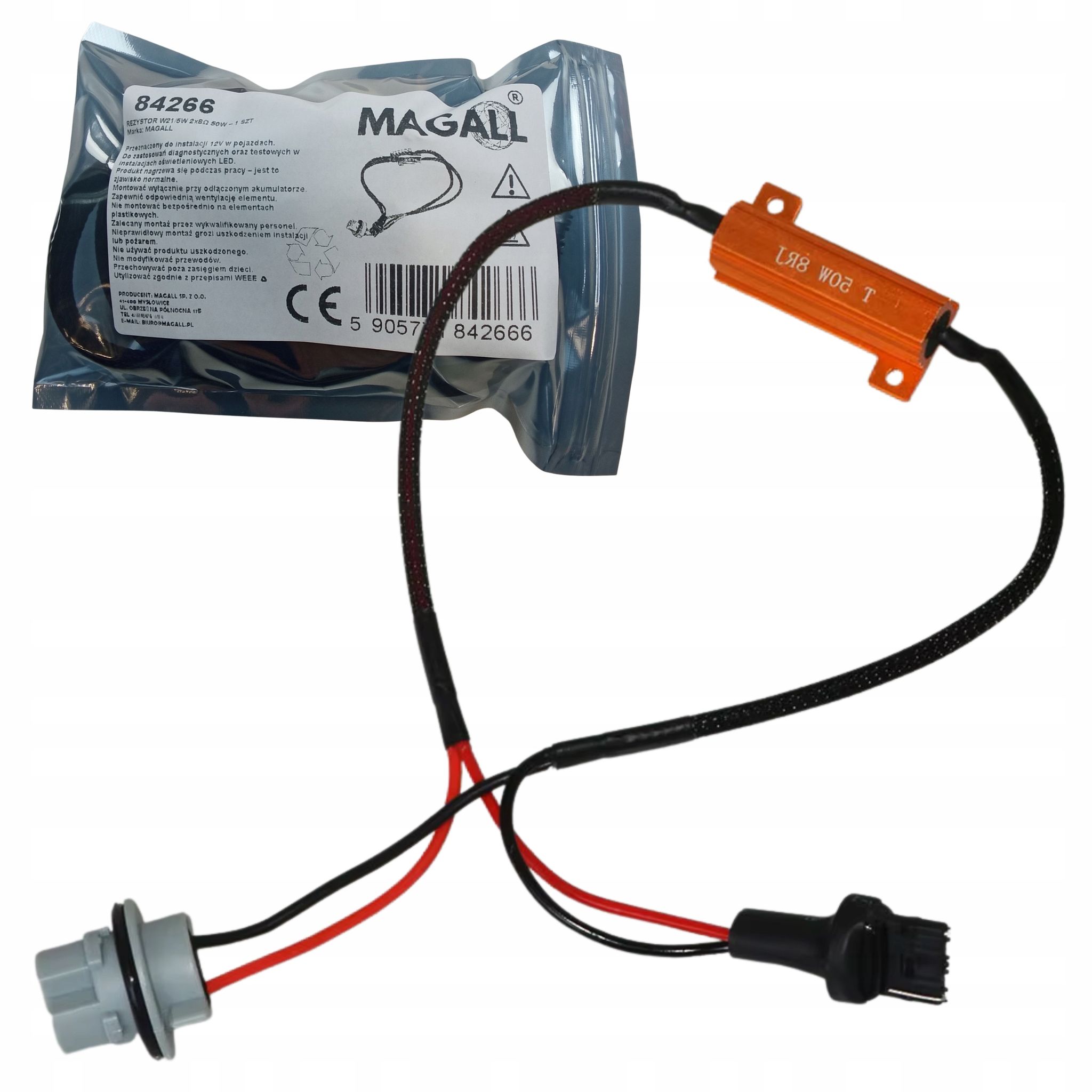Canbus-widerstand W21w T20 (7440) 12v - Plug&play Led-magnetkugeladapter
