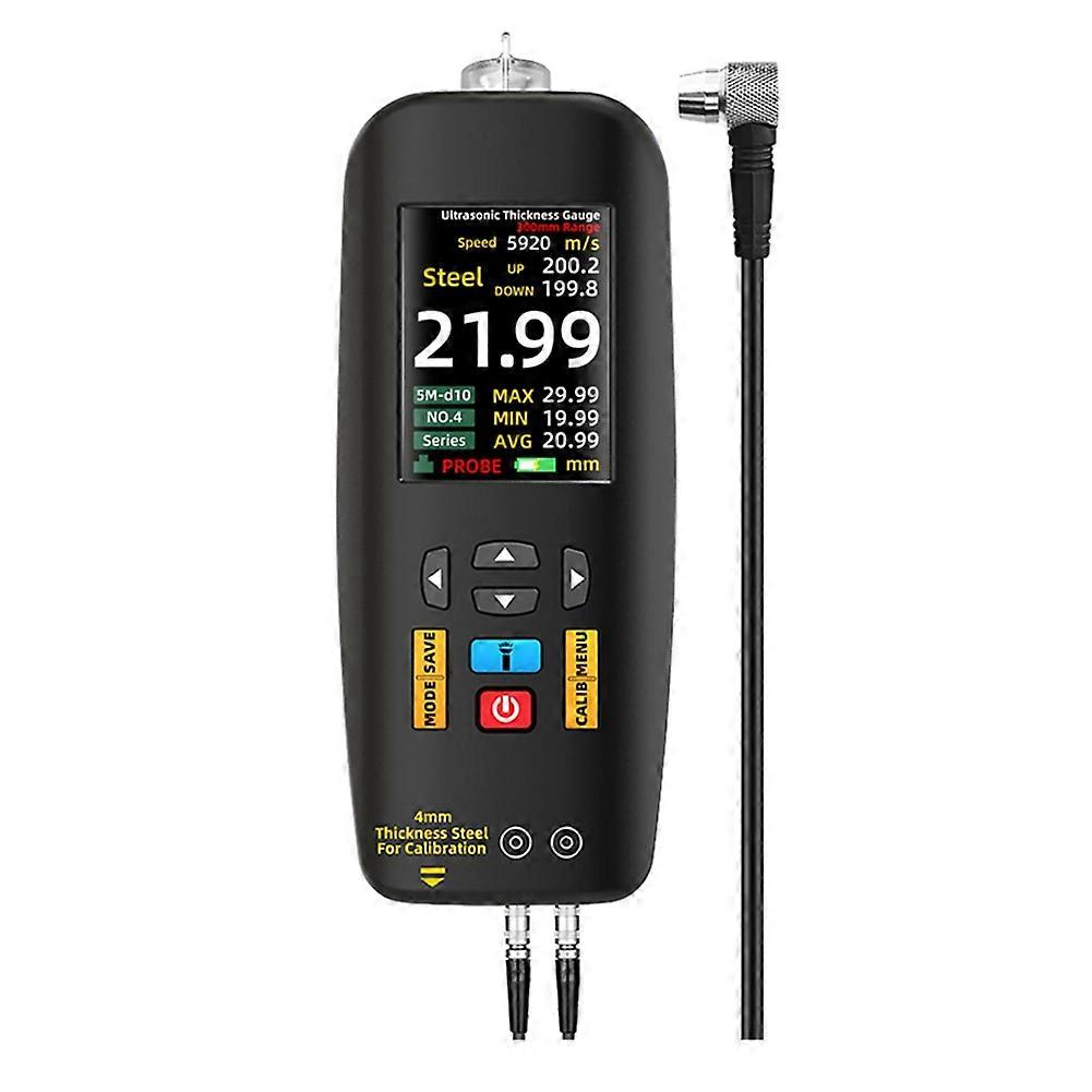 Testeur D'Épaisseur À Ultrasons, Jauge D'Épaisseur Professionnelle Portable Avec Écran Lcd Numérique, Outil De Travail Des Métaux, 0,01-300 Mm