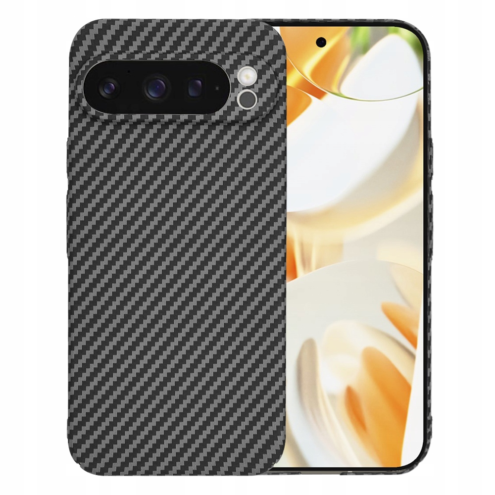 Google Pixel 9 Pro Xl Hülle, Carbonite Fibershell Rückseite, Carbon