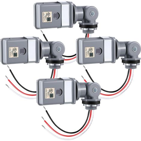 Fotozellensensor Für Außenleuchten, 120 Vac, 50/60 Hz, Wasserdichte Ip54-fotozelle, Schwenkbare Fotozelle, Dämmerungs- Bis Morgendämmerungssensor-lichtschranke