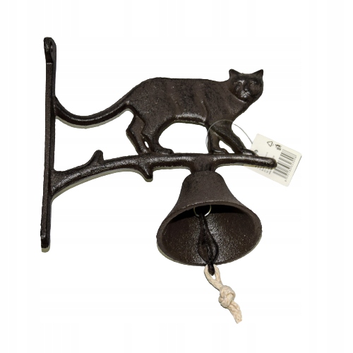Gusseiserne Glocke Mit Einer Katze