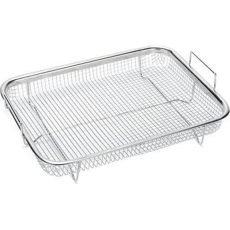 Honornic – 1 Auflaufform, 1 Grillkorb Aus Edelstahl, 1 Antihaftbeschichteter Rost, 1 Tablett, 1 Gitterrost