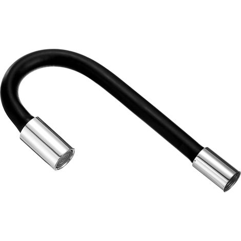 Küchenarmatur-verlängerungsschlauch, Drehbares Flexibles Rohr, Schwarz, 20 Cm, 1/2-zoll-anschluss