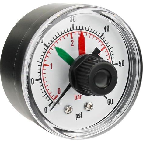 Manometer Mit Zifferblatt-ersatz, Poolfilter-zifferblatt-manometer Für Kartuschen-sandfilter, Verstellbares Manometer Für Spa/pool/aquarium