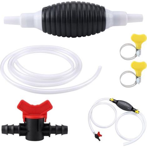 Manuelle Kraftstoffpumpe, Benzinpumpe, Tragbare Manuelle Siphon-transferpumpe Für Autos, Universalpumpe, Für Aquädukt-benzin, Flüssiggas, Benzin, Dieselkraftstoff, Lösungsmittel Mit 2 M Schlauch