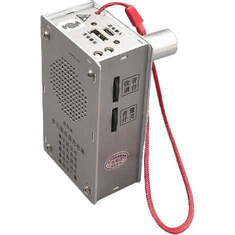 Multifunktions-handkurbelgenerator Mit Funkfeuerzeug Und Taschenlampe, Usb-aufladung