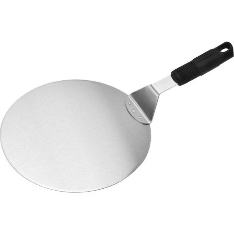 Runde Pizzapfanne Aus Edelstahl Mit Rutschfestem Griff, Ideal Für Kuchen, Pizza, Torten