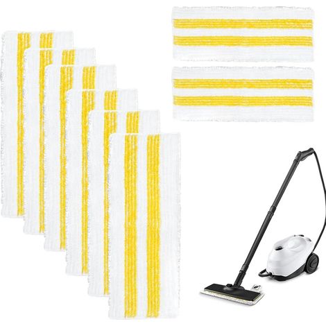 Set Mit 8 Universellen Mikrofaser-ersatzwischtüchern Für Kärcher Easyfix Dampfreiniger Der Serien Sc1, Sc2, Sc3, Sc4, Sc5 – Hochwertige Mikrofaser-wischtücher Mit Verschlusssystem