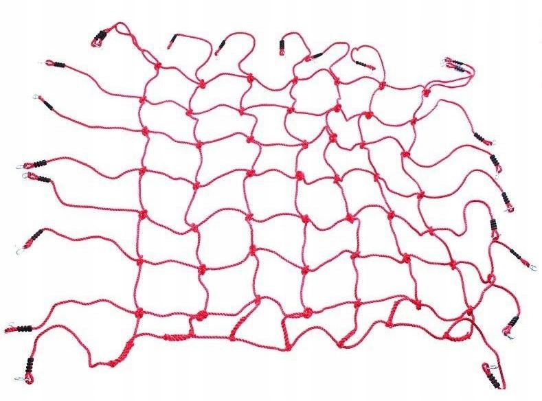 Kletternetz 200x210 Spielplatz Rot