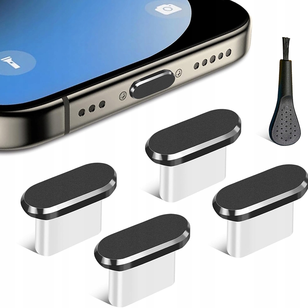 Usb-c-anschlussstecker, Set Mit 4 Usb-c-anschlusssteckern Inklusive Bürste