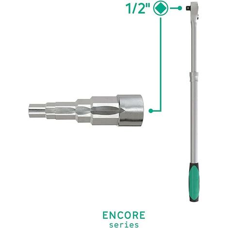 Universeller Stufen-montageschlüssel 1/2″ – 5 Hygienegrößen – Verwindungssteifer Q-30-stahl Für Enge Räume