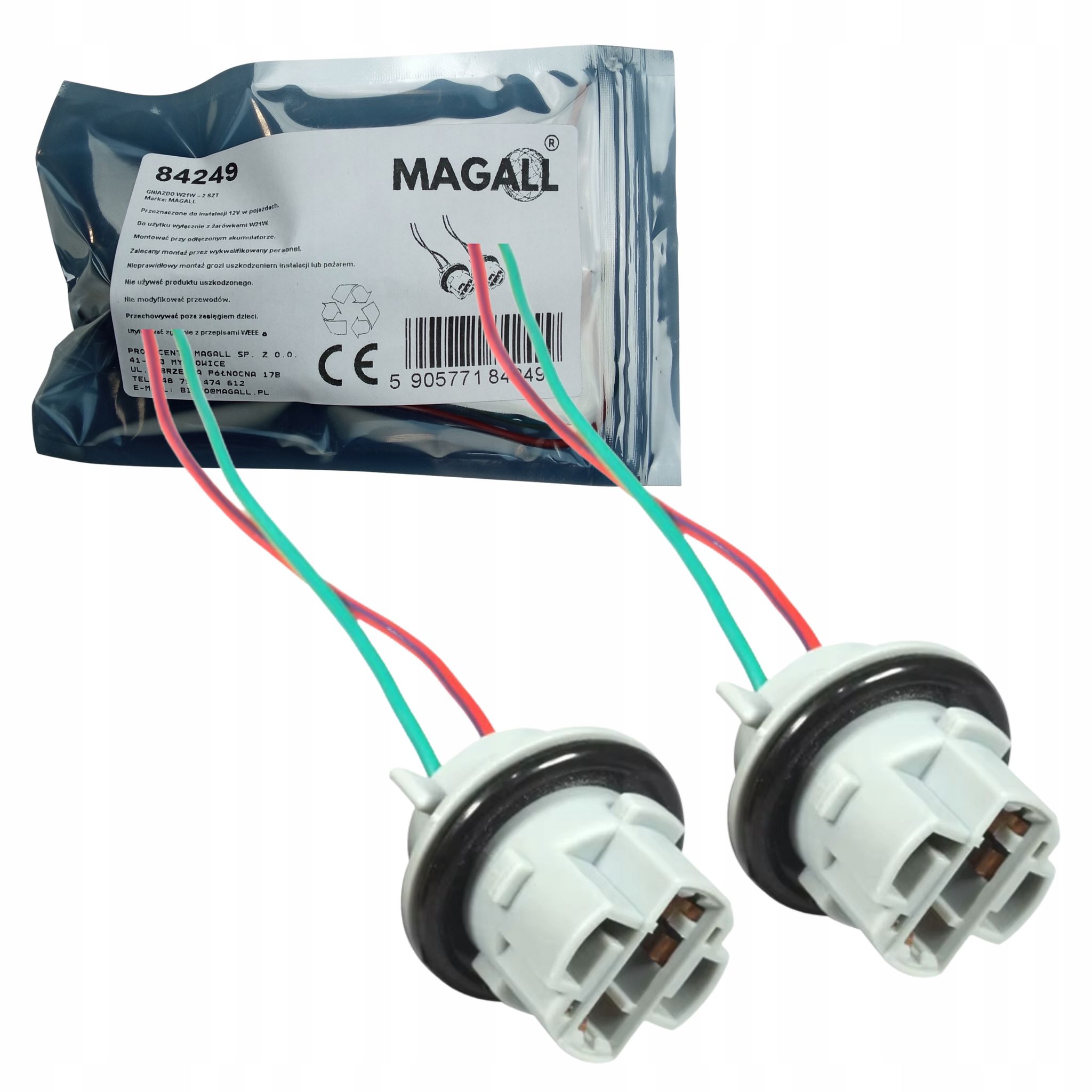 Würfelsteckverbinderstecker W21w T20 7440 – 2er-set
