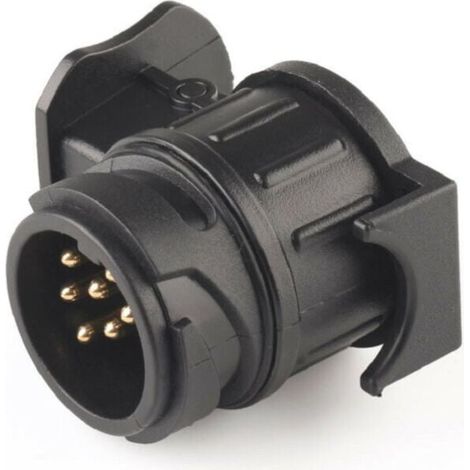 Wasserdichter Anhänger-stecker, 13-polig Auf 7-polig, Anhänger-haken-buchsen-adapter, 13-polig Auf 7-polig (1 Stück), Schwarz