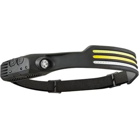 Wiederaufladbare Led-stirnlampe, Led-licht-stirnband, 230° Breiter Strahl Mit Bewegungssensor Für Erwachsene, Ideal Für Outdoor-camping Und Wandern