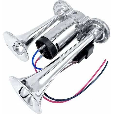 Ymyny 600db Doppeltrompeten, Superlautes Horn-kit Mit Universalkompressor Für 12-v-autos, Motorräder, Lkws, Züge, Boote