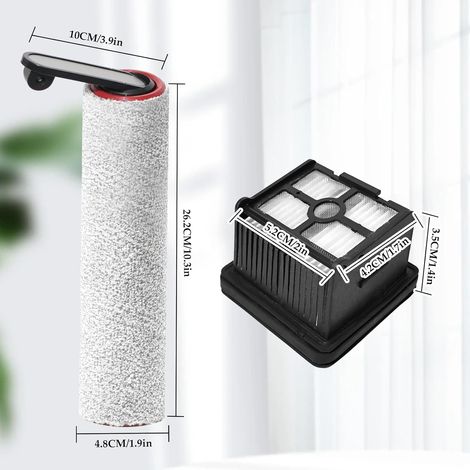 Zubehör Für Dreame H12 Pro / H12 Dual Ersatzteile Für Nass- Und Trockensauger, 4 Rotierende Bürsten + 4 Hepa-filter + 2 Bürsten