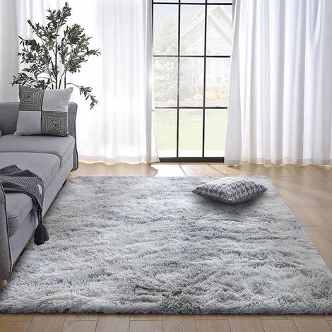 Zotteliger Schlafzimmerteppich, Teppiche Für Wohnzimmer, Zotteliger Bodenteppich, Groß Für Flur, Weicher, Flauschiger Shag-teppich, Dicker, Flauschiger, Rutschfester Innenteppich Für Wohnzimmer Und Sc