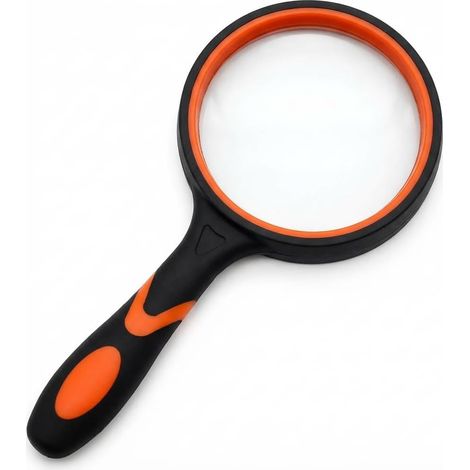 Soleado Hochauflösende Kinderlupe – Kratzfeste Glaslinse, Rutschfester Gummigriff, Naturlese- Und Erkundungslupe Für Kleine Abenteurer, 65 Mm