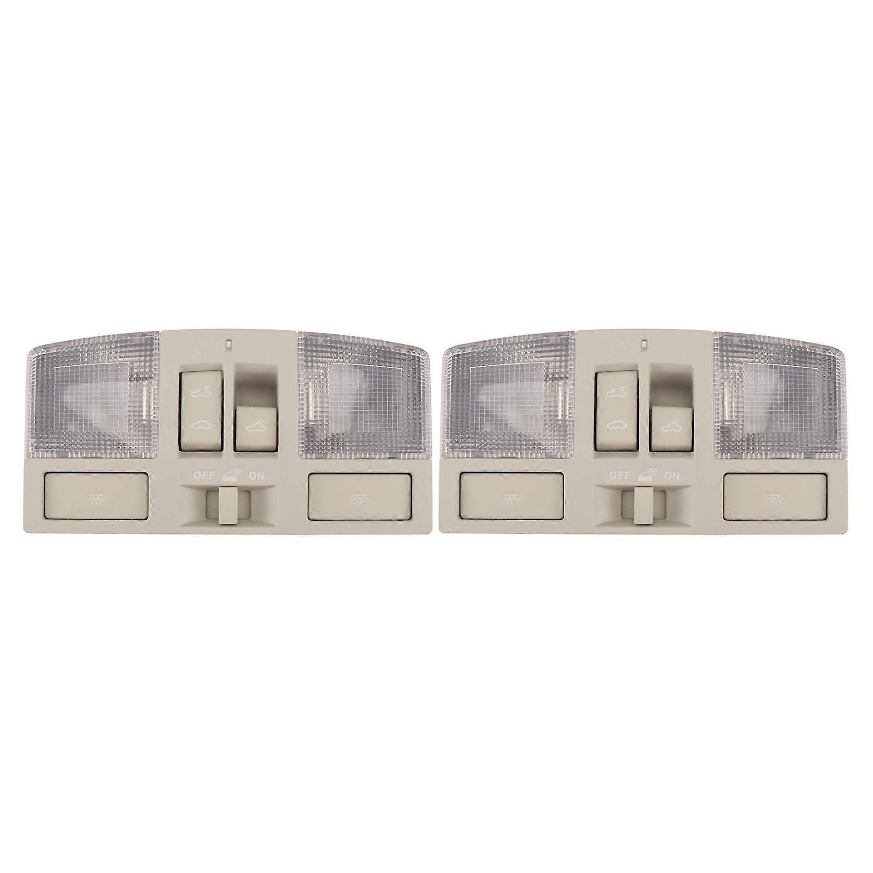 2x Console De Pavillon De Voiture Avec Liseuses De Toit Et Interrupteur De Toit Ouvrant Bbm6-69-970b-75 Pour 3 2010-2013