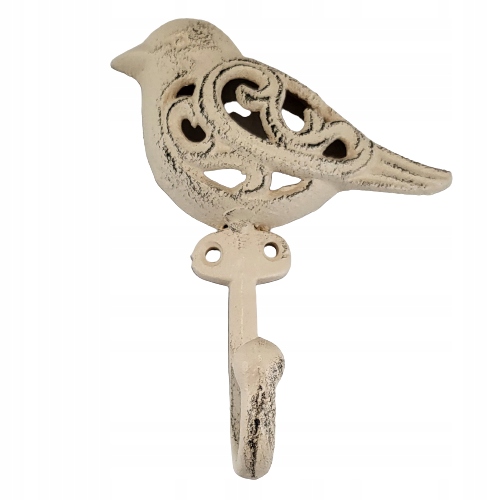 Vogelhaken Aus Cremefarbenem Gusseisen