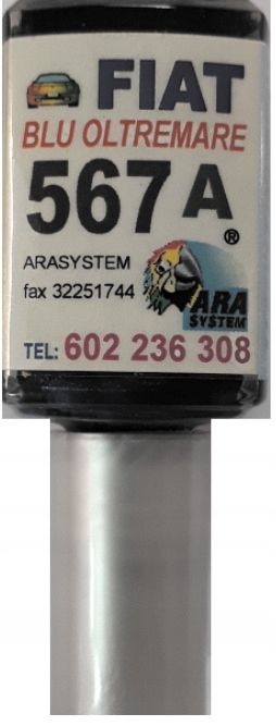 Fiat 567a Blu Oltremare Autolackkratzerreparatur 10 Ml Arasystem