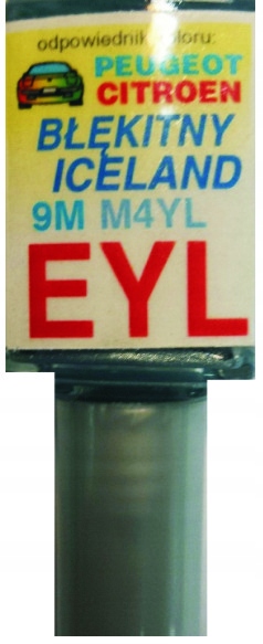 Ausbesserungslack Für Peugeot Eyl 9m M4yl Bleu Island