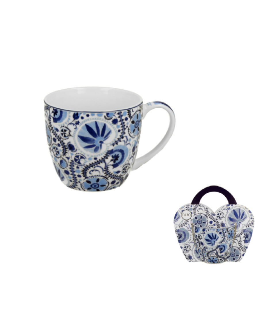 Porzellanbecher 460 Ml Ethnisches Mosaikmuster Naresh Blau