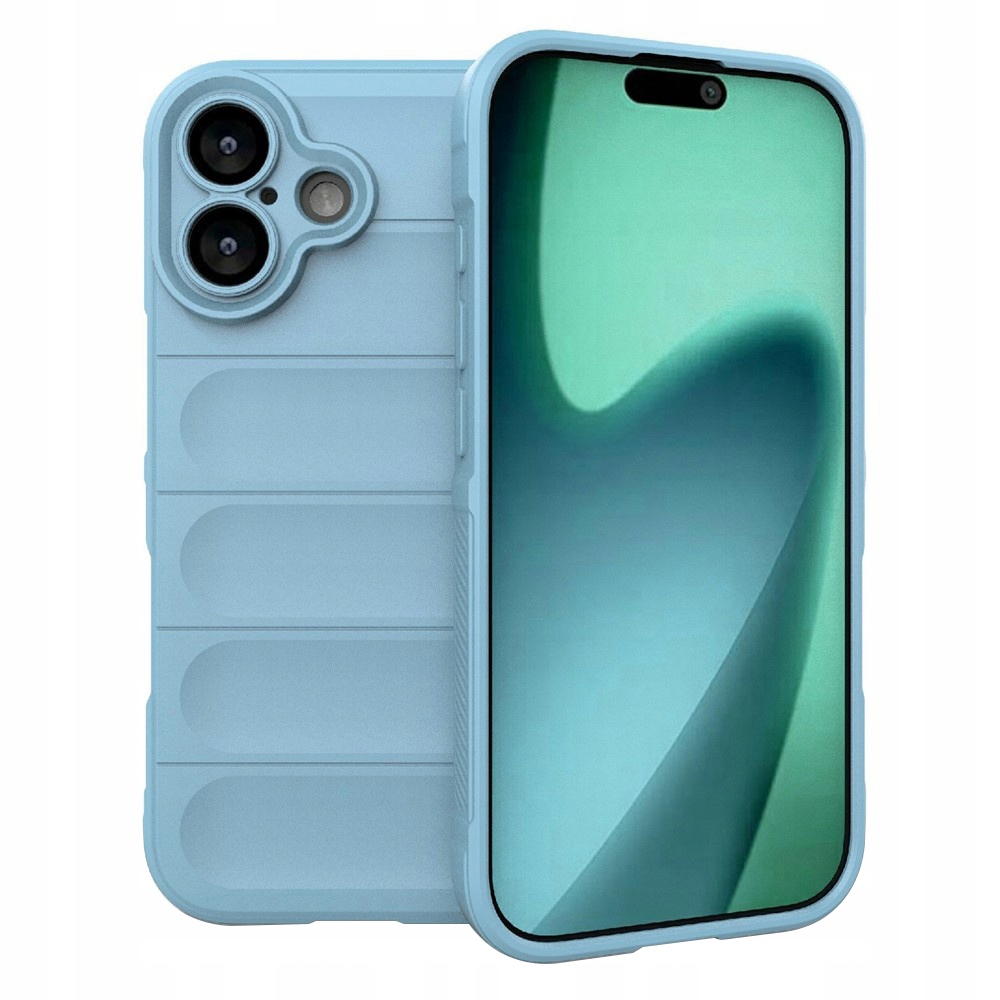 Iphone 17 Tpu-hülle Mit Verstärkten Ecken, Mikrofaser-rundumschutz, Blau