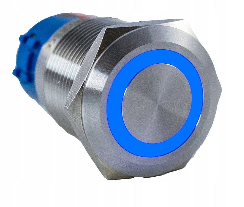 Vandalensicherer Bistabiler Drucktaster 250 V 5 A 19 X 38 Mm Blau