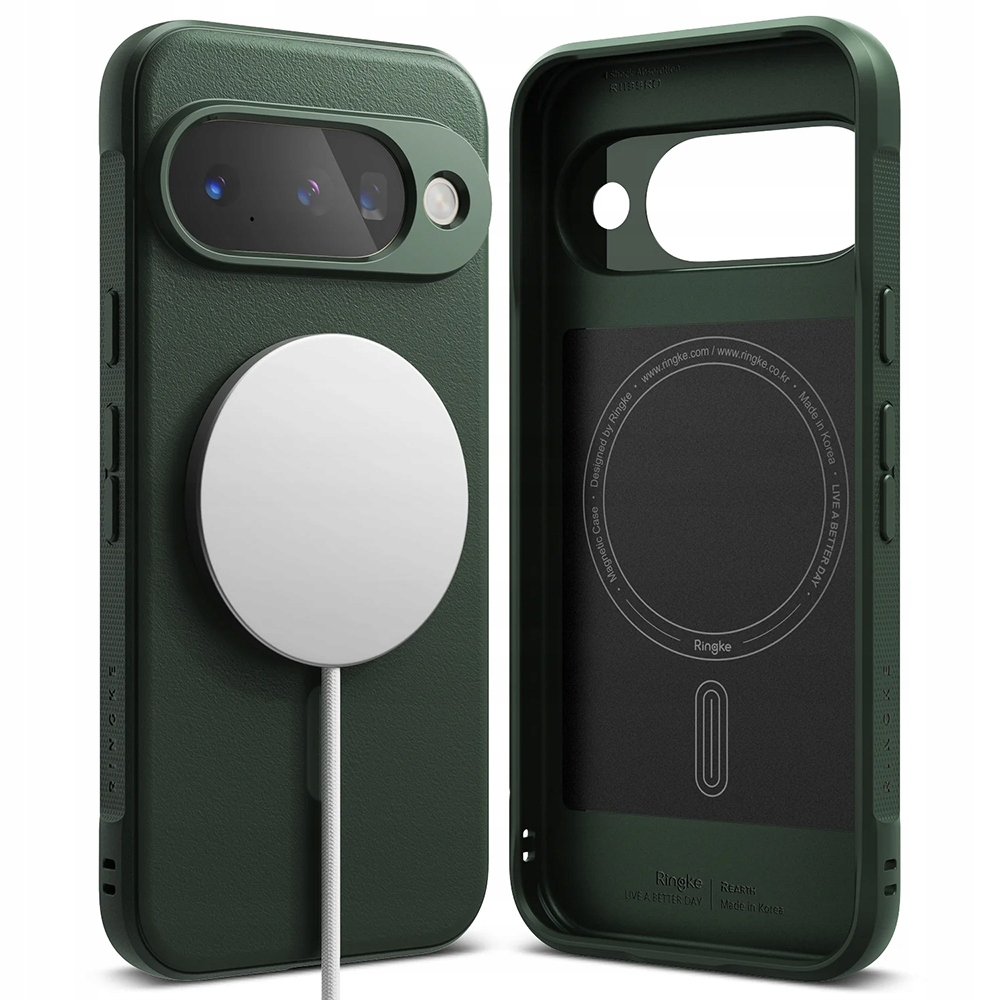 Ringke Hülle Für Google Pixel 10, Onyx Magsafe, Dunkelgrüne Rückseite