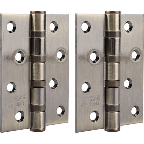 4 Zoll 3 Mm Edelstahl-türscharnier, Freier Stift, Schalldämpfer, Puffer, Stummschaltungslager (gelbe Beschichtung)