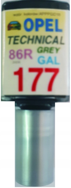 Opel Technical Grey 177 Gal 86r Autolack-kratzerreparatur 10ml Ara