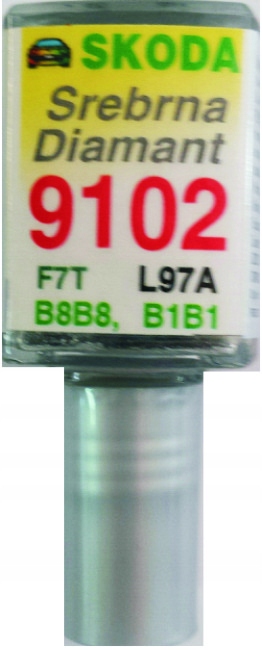 Skoda 9102 Silber Diamant Lackkratzerreparatur 10 Ml Ara
