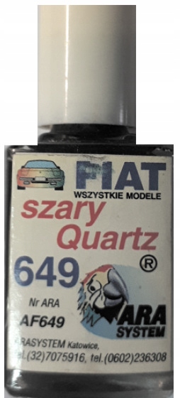Fiat 649 Grauer Quarz Autolack Kratzerreparatur 10 Ml Arasystem