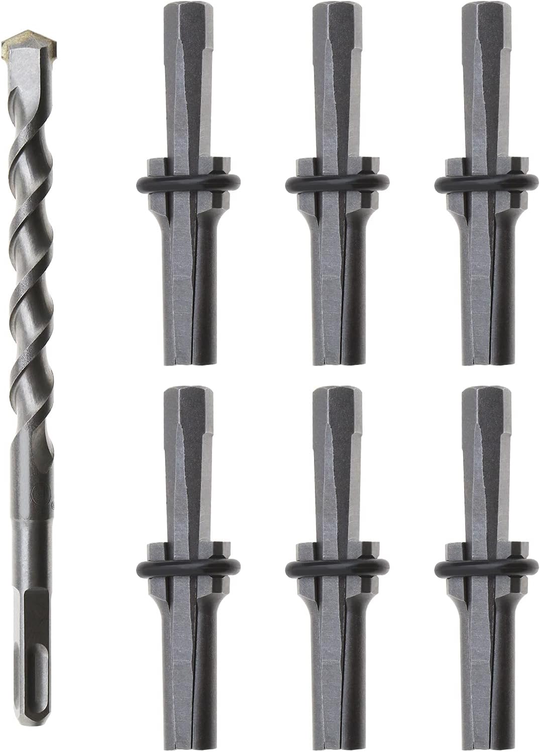 7-teiliges Set 16-mm-federkeile, 5/8-zoll-steintrenner Für Beton, Marmor Und Fels, Handwerkzeuge, 16 X 200 Mm Bohrhammer