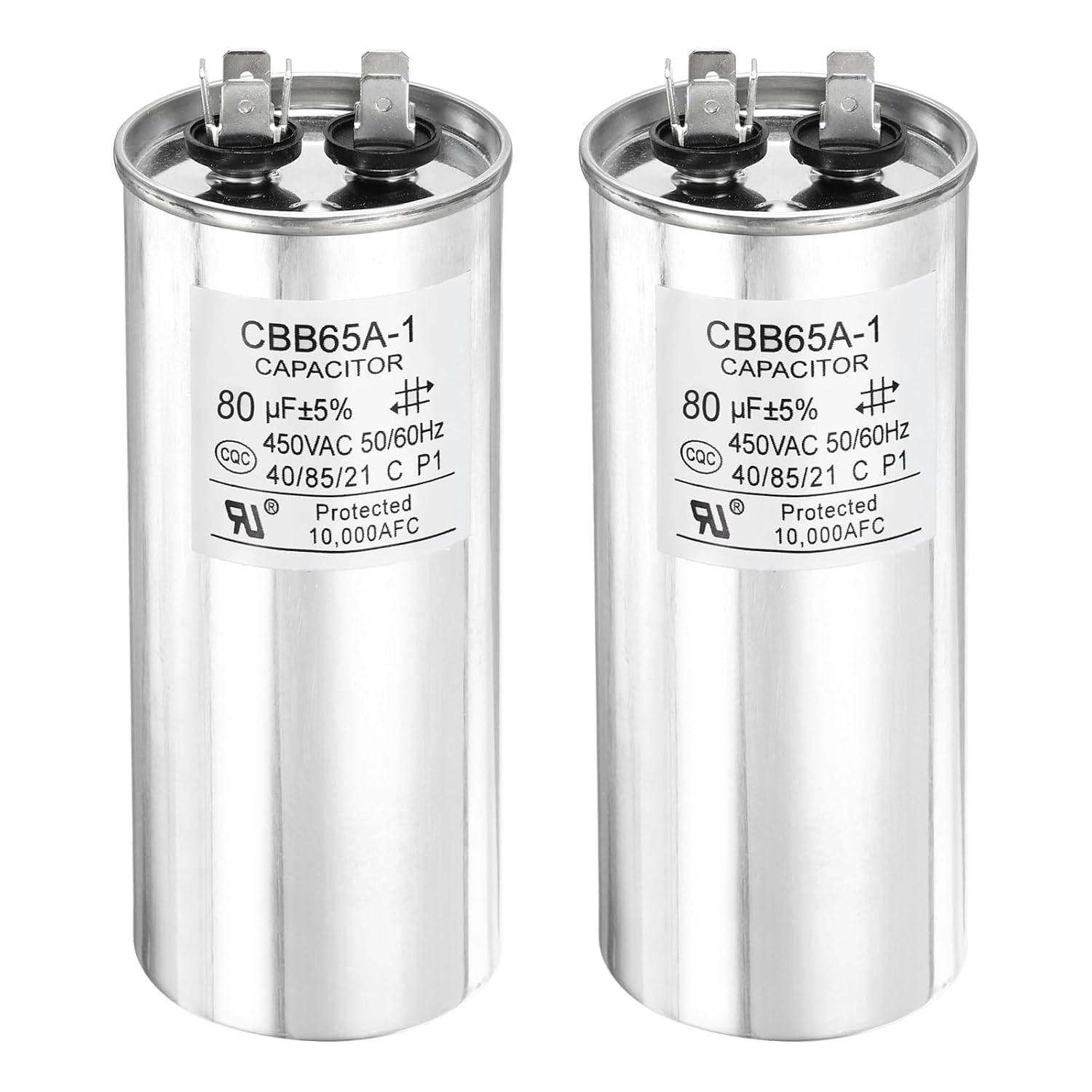 Stück Cbb65 Kondensator 80uf 450v Anlaufkondensator Für Wechselstrommotor, Klimaanlagenkompressor, Generator, Klimaanlagenkondensator