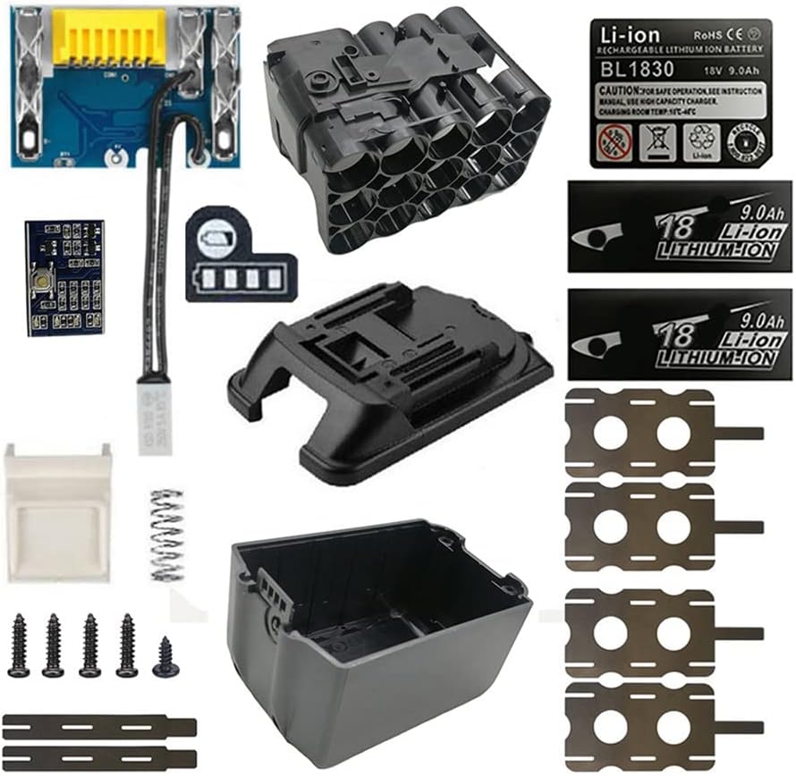 Selbstbau-schutzplatine Für Bl1890-batteriegehäuse (18 V, 9,0 Ah) Mit Led-batterieanzeige