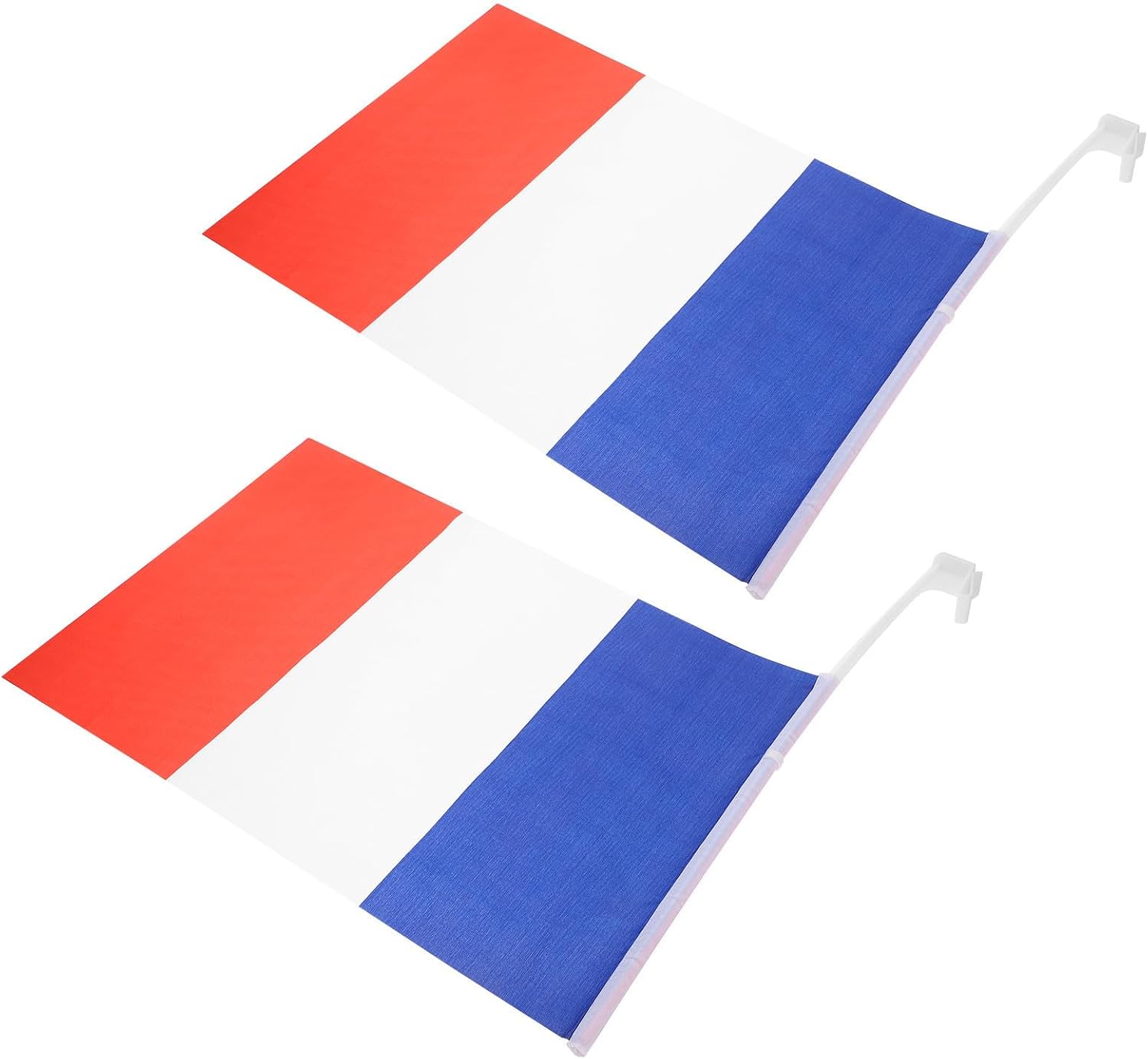 Dekorative Fahrzeugfahnen Aus Polyester, 30 X 20 Cm, 2er-set, Französische Flaggen, Einfache Befestigung, Ideal Für Veranstaltungen Und Privatfahrzeuge