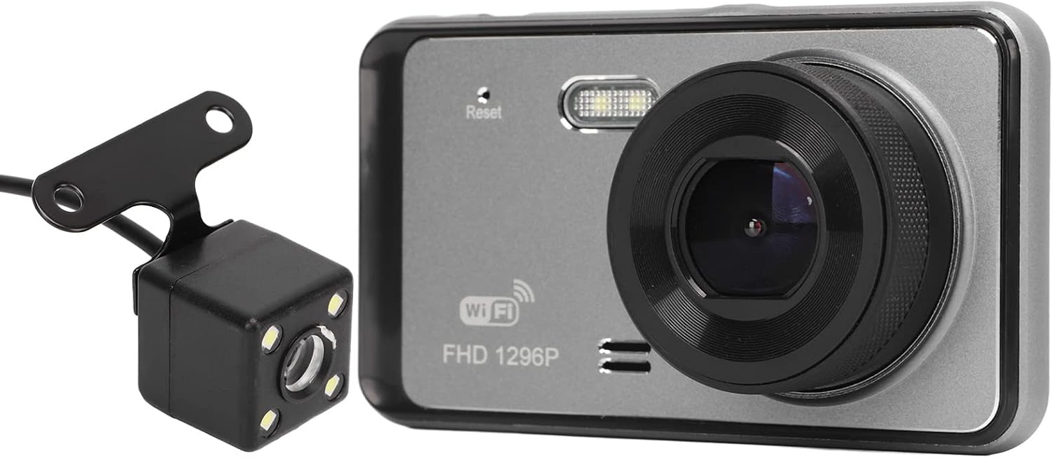 Dual-autokamera Mit 1080p-auflösung, Nachtsichtfunktion, 150-mah-akku, Auto-dvr Mit Aufzeichnungsfunktion, Dual-fahrkamera Mit Nachtsichtfunktion