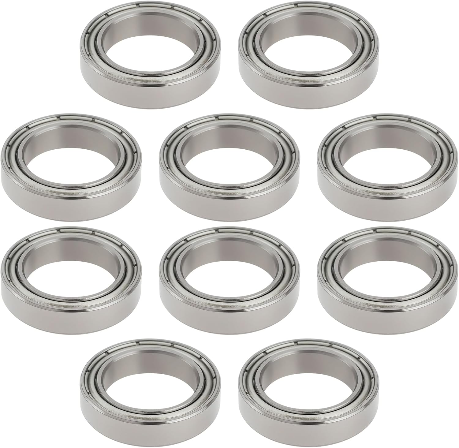 Packung Mit 10 Abgedichteten Stahlkugellagern 6701zz, Innendurchmesser 12 Mm, Außendurchmesser 18 Mm, Dicke 4 Mm, 12 X 18 X 4 Mm, Doppelte Metallabschirmung