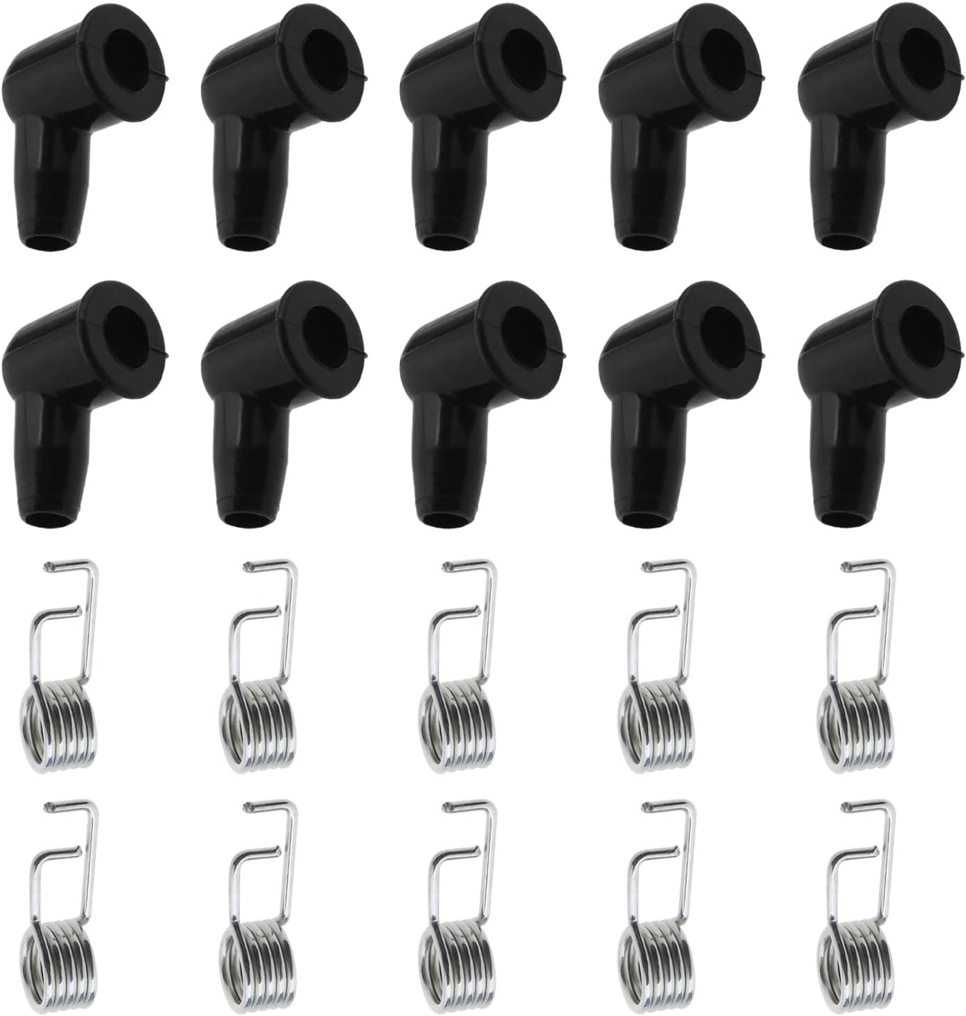 10 Stück Zündkerzenkappen Für Rasenmäher Mit 10 Federzündkerzen-starterabdeckungen Für 7-mm-kabel, Kompatibel Mit Briggs & Stratton, Tecumseh Und Stihl