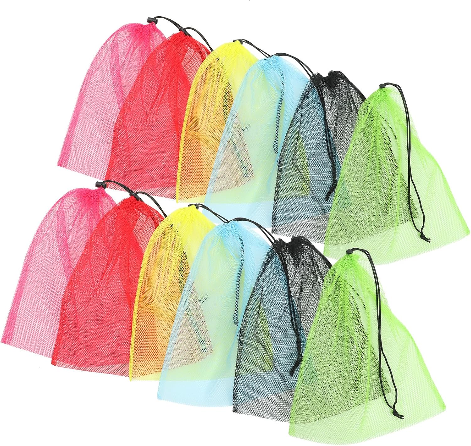 12 Stück Kleine Nylon-netzbeutel Mit Kordelzug
