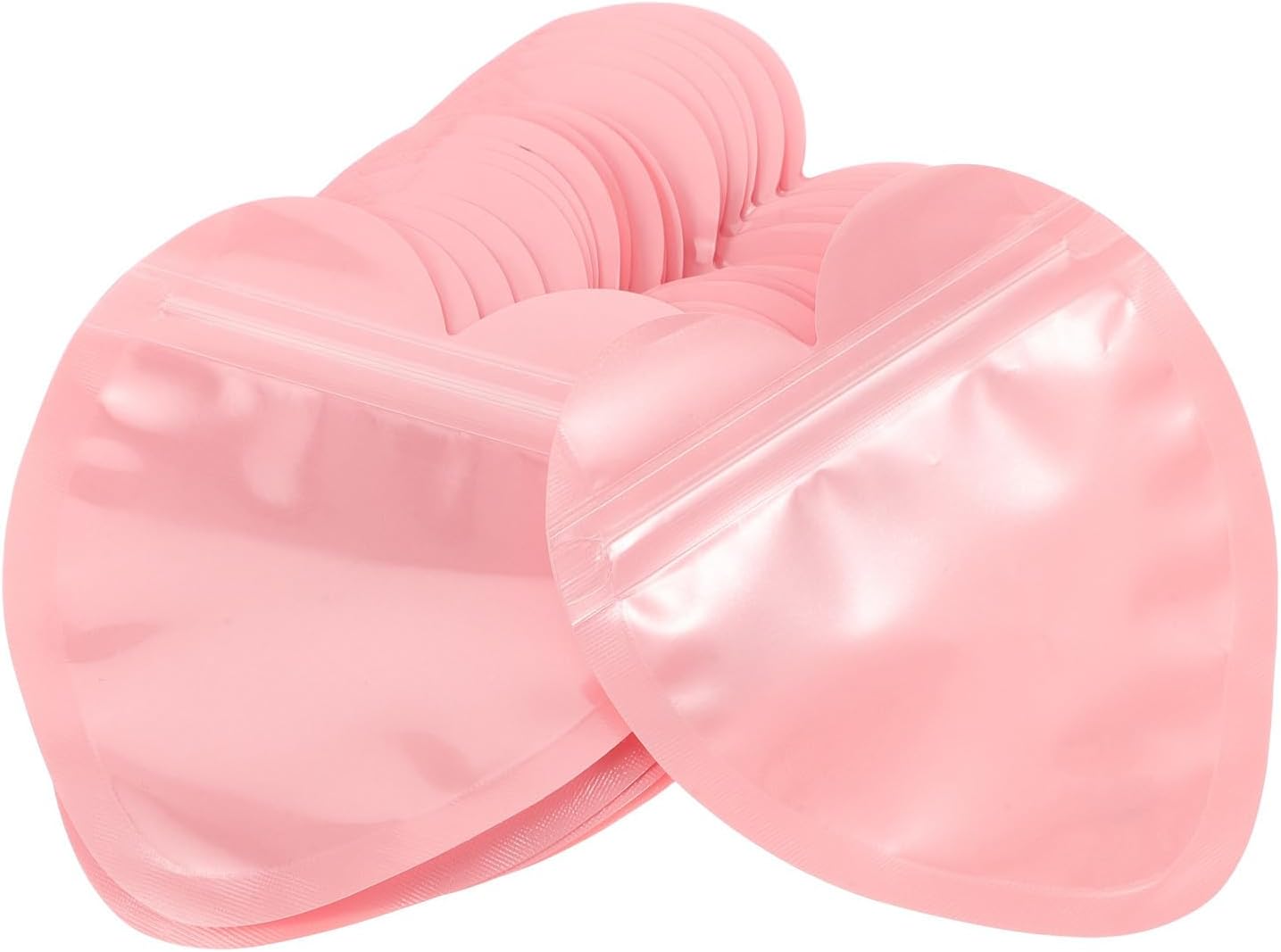 100er-packung Selbstklebende Pvc-herzverpackungsbeutel Für Schmuck Und Halsketten, Wiederverschließbare Beutel Für Kleinunternehmen Und Als Weihnachtsgeschenke