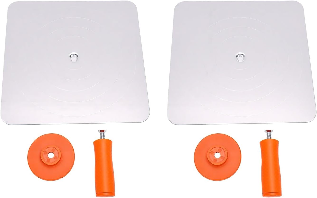 Set Mit 2 Falcon-mörtelplatten Für 30 X 30 Cm Gipskartonplatten, Leichte Mörtelplatte Mit Aluminiumklinge, Komfortablem Griff, Glatten Kanten Und Abgerundeten Ecken Für Mauerwerk